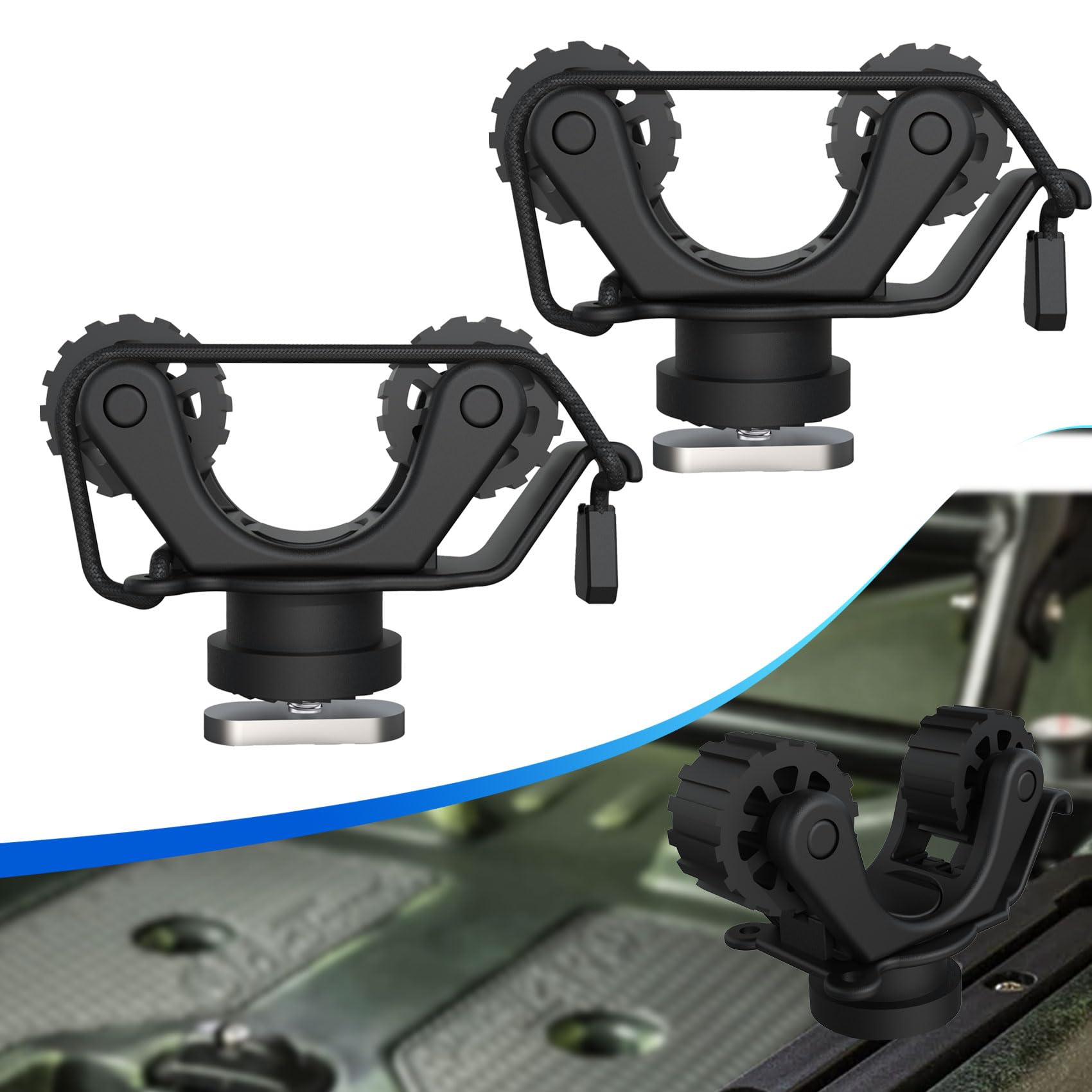 Fishing Boat Steering Wheel - 카약 레일 패들 홀더 카약 트랙