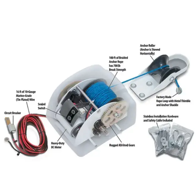 공장 직영 범선 요트 해양 보트 낚시용 12V 전동 앵 - Fishing Boat Anchor Winch 리뷰 및 가격