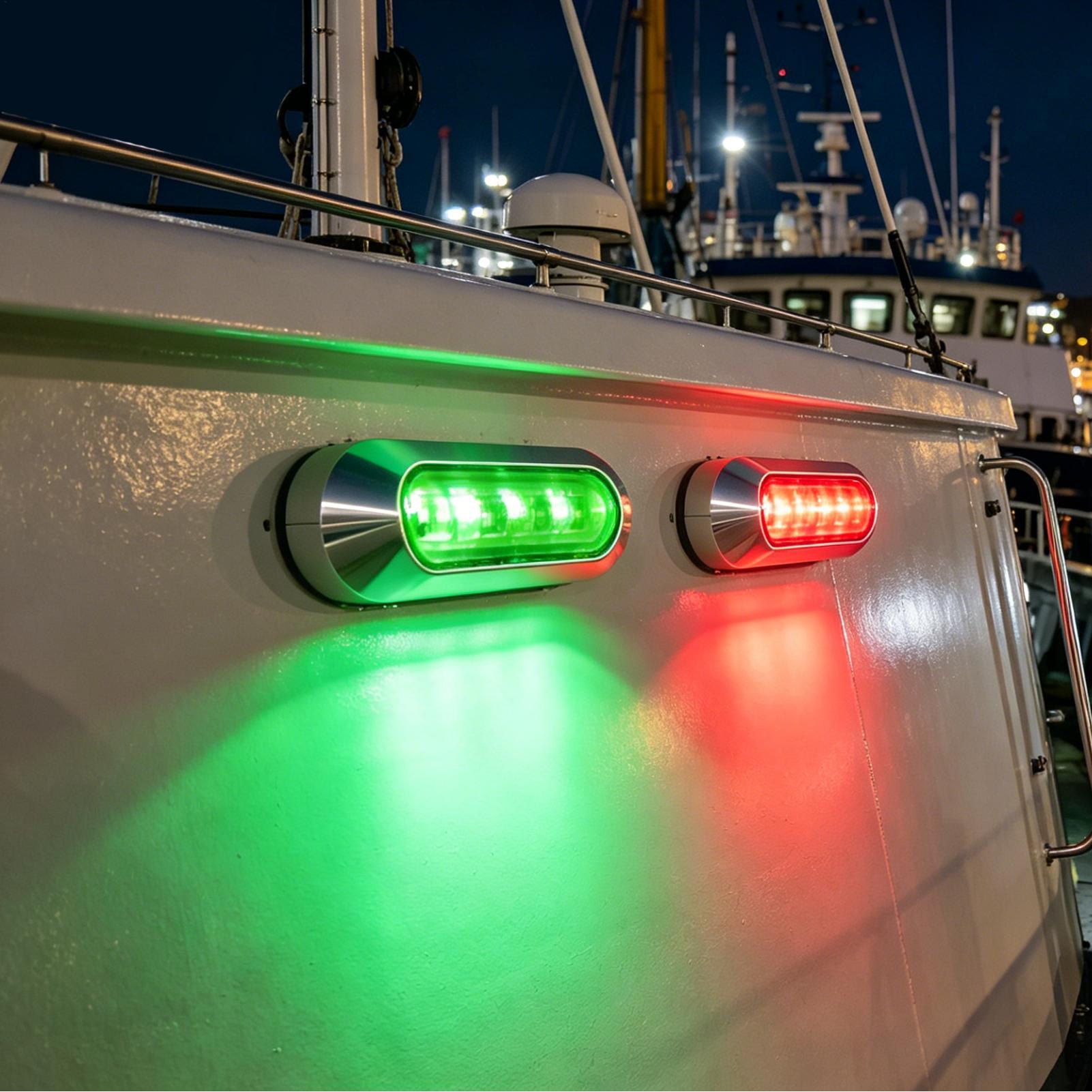 2Pc 12-24V LED 해양 항해등 빨간색 녹색 I - Fishing Boat Navigation Light 리뷰 및 가격