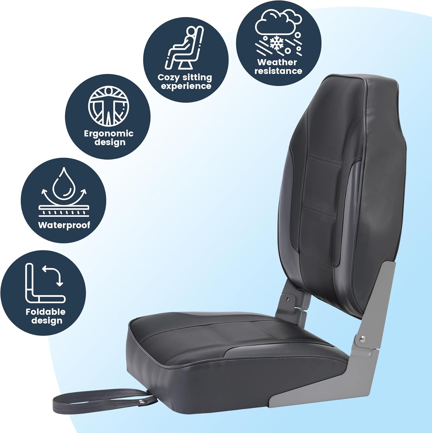 2팩 접이식 보트 시트, 하이백 낚시 보트 시트, 두꺼 - Fishing Boat Seat 리뷰 및 가격