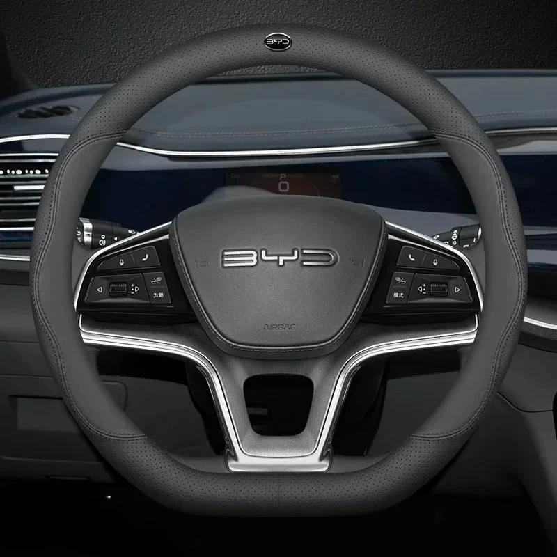 38cm D형 가죽 자동차 핸들 커버, BYD 아토 3 - Fishing Boat Steering Wheel 리뷰 및 가격